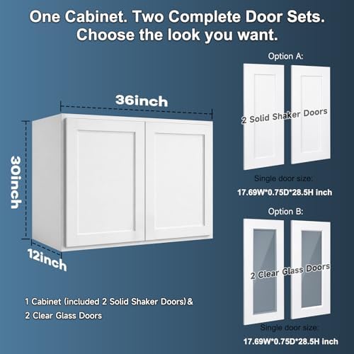 Lierees 36"W Kitchen Wall Cabinet - Image 2