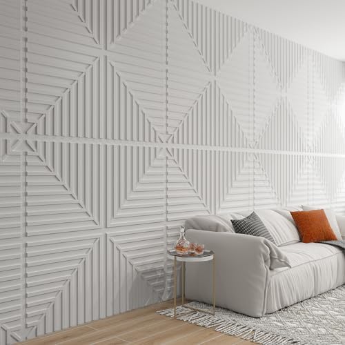 Art3d 24-Pack 2 x 2 ft 3D Textured Drop Ceiling Tiles, 24 x 24 in - Image 3