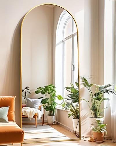KOMCOTE 71x28 Inch Arched Floor Mirror - Image 6