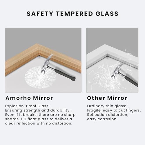 Amorho Bathroom Mirror for Wall - Image 3