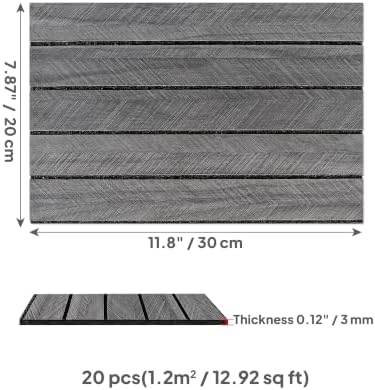 3D Wall Panels Peel and Stick 11.8" x 7.9", 20 Pack - Image 2