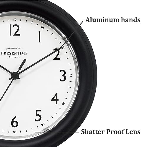 Presentime 8.5" Modern Farmhouse Essential Wall Clock - Image 3