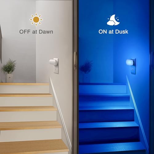 DORESshop Blue Night Light, Auto On/Off, 0-100 LM Adjustable Brightness - Image 4