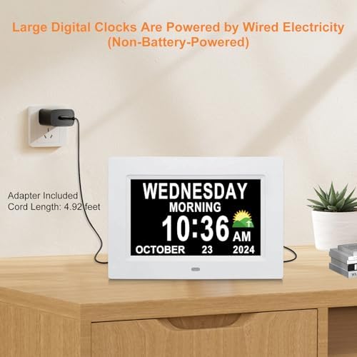 SSINI Digital Calendar Dementia Alarm Clock - Image 7