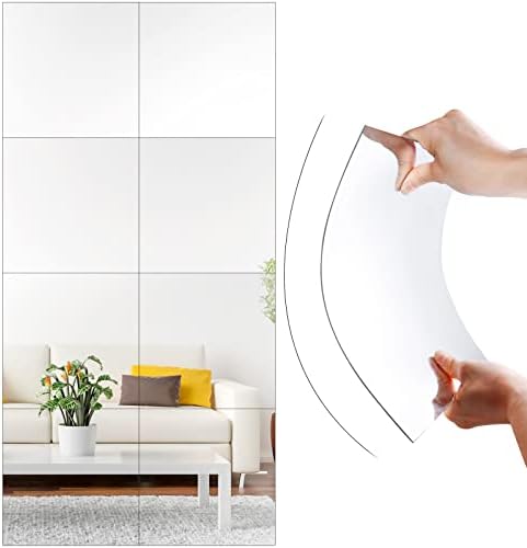 SLDIYWOW Shatterproof Full Body Wall Mirror Tiles, Baby Kids Playroom, Over The by SLDIYWOW