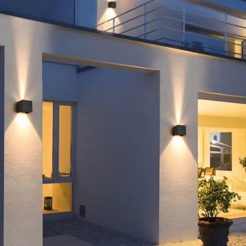 4 Pack LED Outdoor Wall Lights Exterior/Interior 3 Colors Adjustable 15W Wall - Image 7