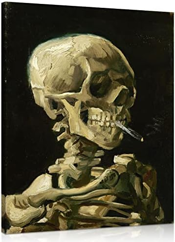 1 KINGO Van Gogh Canvas Wall Art: Skull of a Skeleton - Image 2