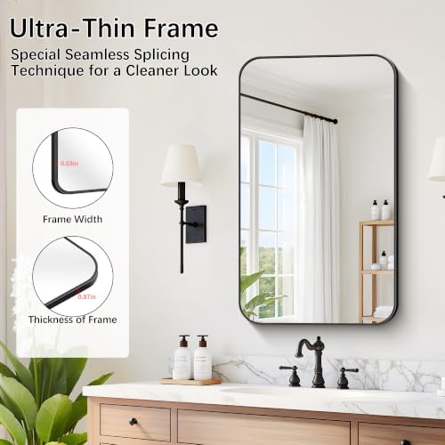 DESBING 18"x30" Bathroom Mirror - Image 4