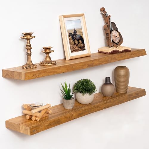 Marsmiles 36in Wood Floating Shelves by Marsmiles