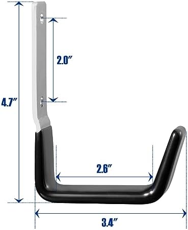 GeeWatom Heavy Duty Steel Garage Hooks, Garage Storage Utility Hooks, Anti-Slip - Image 2