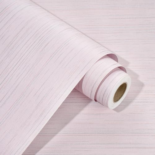 WESTICK Pink Grasscloth Peel and Stick Wallpaper by WESTICK
