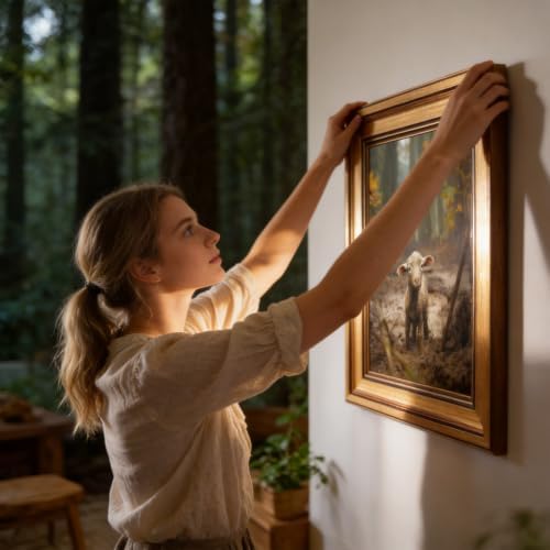 Christian Wall Art Jesus and Lamb Canvas Print, Baptism Gift - Image 3