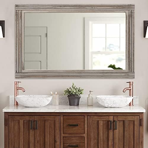YOSHOOT Hand-Made Wooden Spliced Wall Mirror by YOSHOOT
