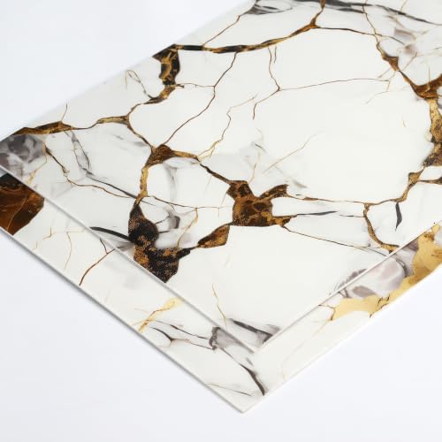 Haimin 3D Wall Panels Peel and Stick Marble Tile Look 10 Pack Waterproof - Image 6