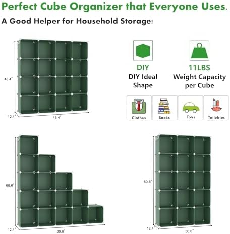 C&AHOME 16 Cube Storage Organizer Cube Shelf Units Storage Cubes - Image 2