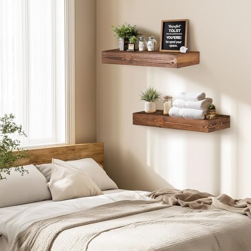 Floating Shelves, 17 x 7 Inch Fireplace Mantel - Image 4