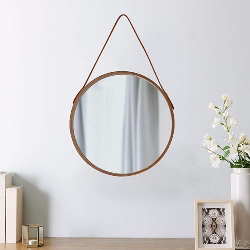 Natural Round Hanging Mirror - Image 4