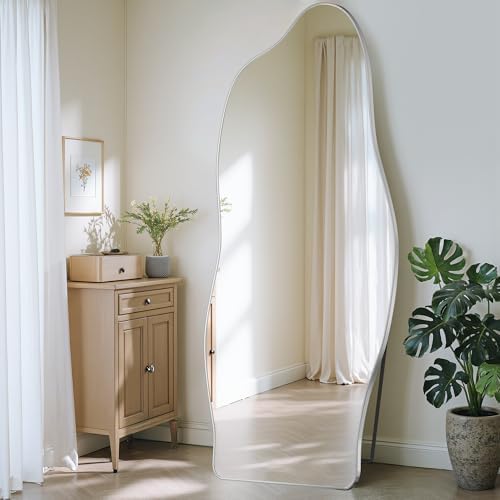 Antok Irregular Full Length Mirror, Standing Hanging Leaning Irregular Mirrors by AntokMirror