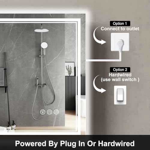 Ratsamee 24"x32" LED Bathroom Mirror - Image 5