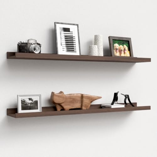 Boswillon Floating Shelves Set of 2, Long Wall Shelf by Boswillon