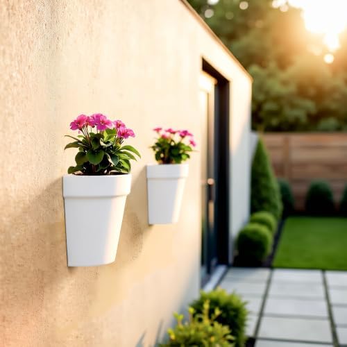 Asnext 2 Pack Indoor Wall Planter, 7.5 Inch Wall Planter Pot - Image 4