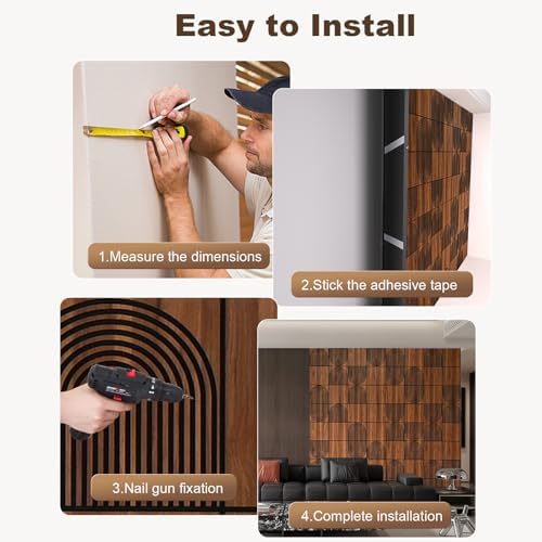 3D Wall Panels, Teak Wood Grain Peel and Stick Wall Panels, Self-Adhesive PVC - Image 7