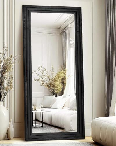71x30in Full Length Mirror, 3-Tier Stepped Solid Wood Frame by ABSWHLM