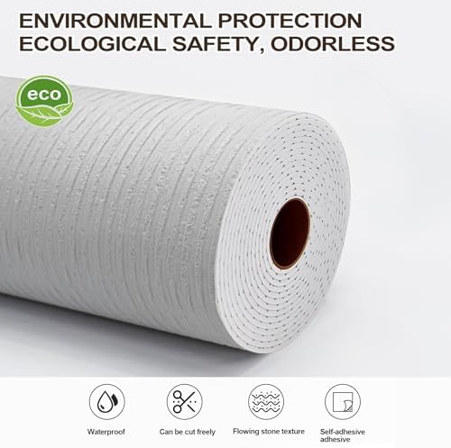 3D Faux Stone Peel and Stick Roll-15.7"x110"Thick PVC Foam Wall Paneling - Image 6