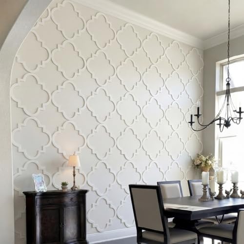 Yalikop 6 Pcs 3D 12 Inch Wall Panels Premade Wainscoting Kit, Symmetrical by Yalikop