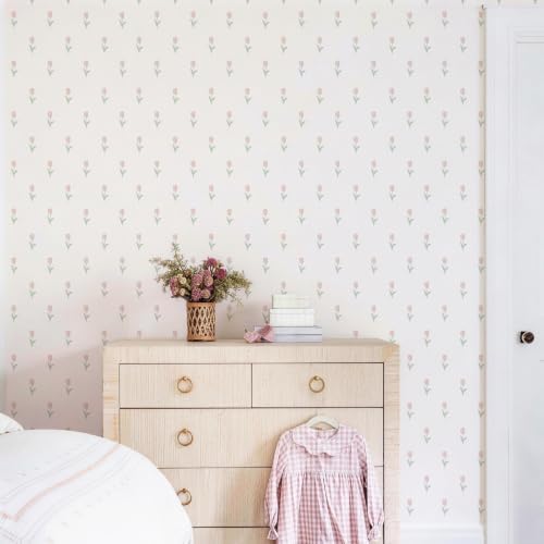 Simon&Siff Vintage Floral Wallpaper Peel and Stick 17.3" x 480" - Image 5