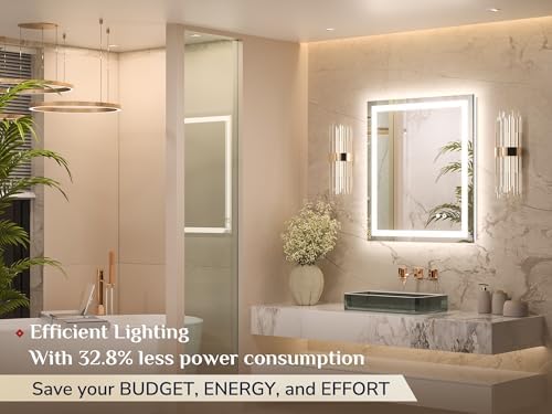Keonjinn 24x30 Inch LED Bathroom Mirror - Image 2