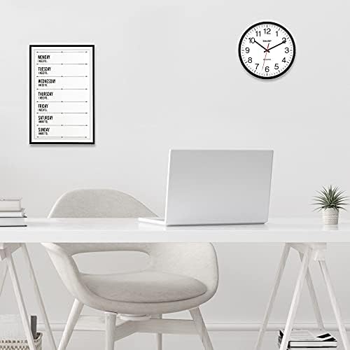 Sharp Wall Clock Silent Non Ticking 10 Inch Quality Quartz Battery Operated - Image 6