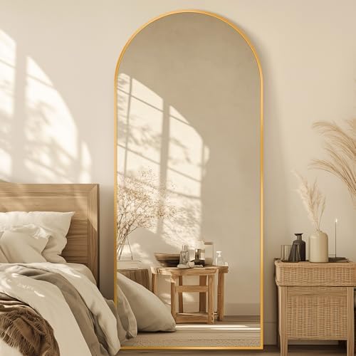 71"x28" Arched Full Length Mirror, Standing Floor Mirror by Unknown