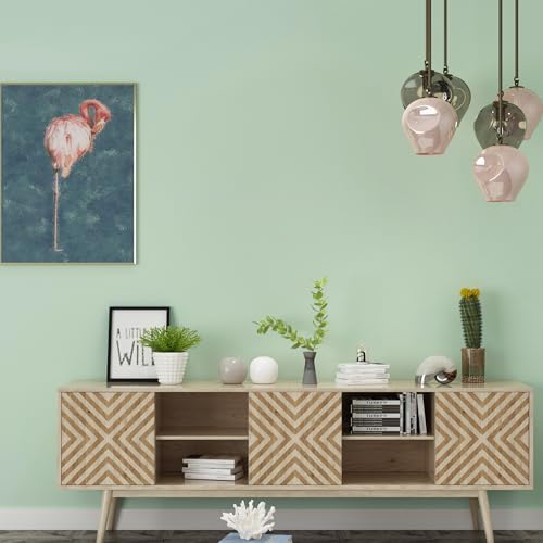 Yasinet Light Green Wallpaper Green Peel and Stick Wallpaper GreenContact Paper - Image 3