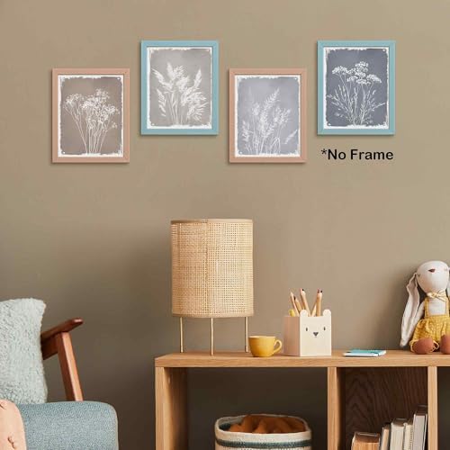 TLESKE Boho Neutral Vintage Fall Botanical Posters Prints Unframed 8x10 Set of 4 - Image 5