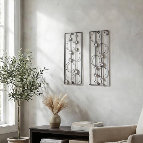 ZEXUIRU 2 Pcs Abstract Metal Art by ZEXUIRU