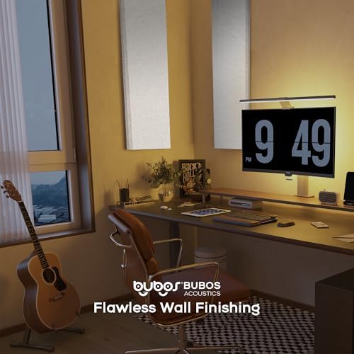 BUBOS 2-Pack Fabric Acoustic Panels 47.2x11.8x1", Self-Adhesive Sound Panel - Image 7