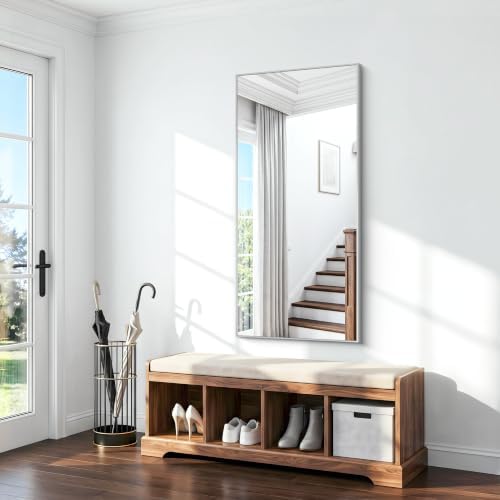 BONEWEI Silver Bathroom Mirror, 30x60 inch Wall Mirror - Image 3
