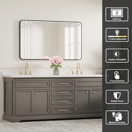 60x36 Inch LED Bathroom Mirror - Image 2