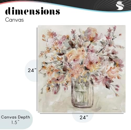 Stupell Industries Floral Watercolor Bouquet, 24 x 24 Inch Canvas Wall Art - Image 4