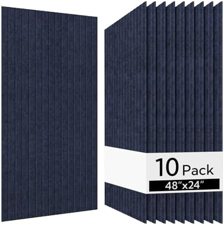 Olanglab Acoustic Wall Panels, 10 Pack, Dark Blue by Olanglab