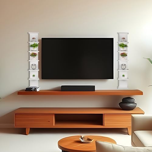 2 Pack 7 Tier Wall Shelf Unit - Image 6