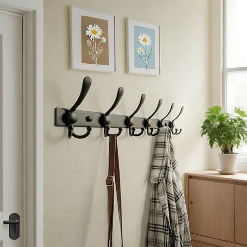Dseap Coat Rack Wall Mount 24 Inch, Heavy Duty 12-Gauge Base vs Flimsy 1mm - Image 4