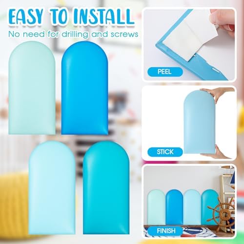Jetec 4 Pcs Kids Wall Padding Panels, 1.18 Inch Thick Foam Wall Protector - Image 3