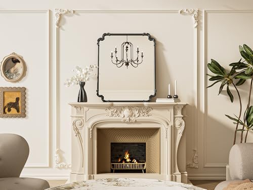 TETOTE Antique Black Rectangle Mirror - Image 2
