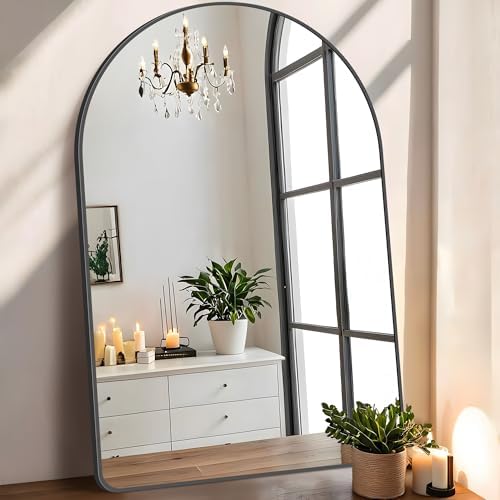 FORBATH Arched Mirror 30x48 Inch, Hanging or Leaning Against Wall by AvaMalis