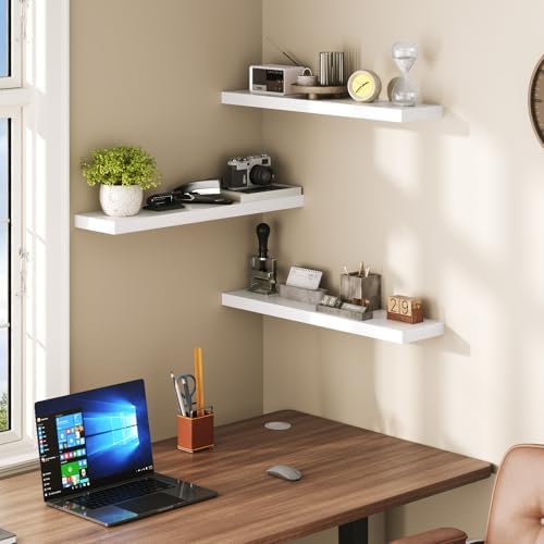 RALGEND Floating Shelves for Wall, 23.6" Wall Shelf Set of 3 - Image 5