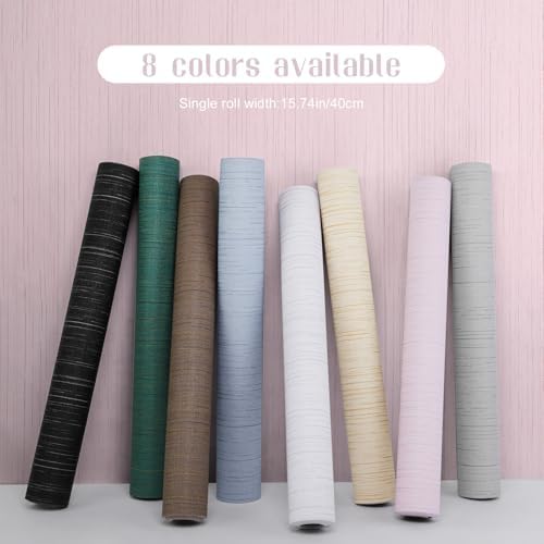 Pink Grasscloth Wallpaper Peel and Stick Wallpaper Texture Contact Paper - Image 2