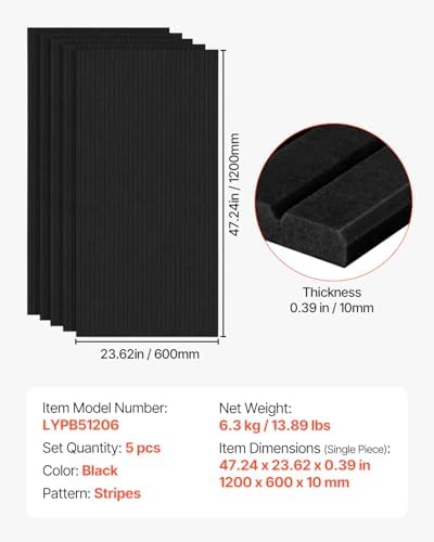 VEVOR 5 Pack Acoustic Panels - Image 7