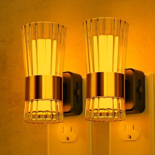 Briignite LED Amber Night Light Night, Lights Plug into Wall, Dusk to Dawn by WelcometoBriigniteenjoyyourtimehere